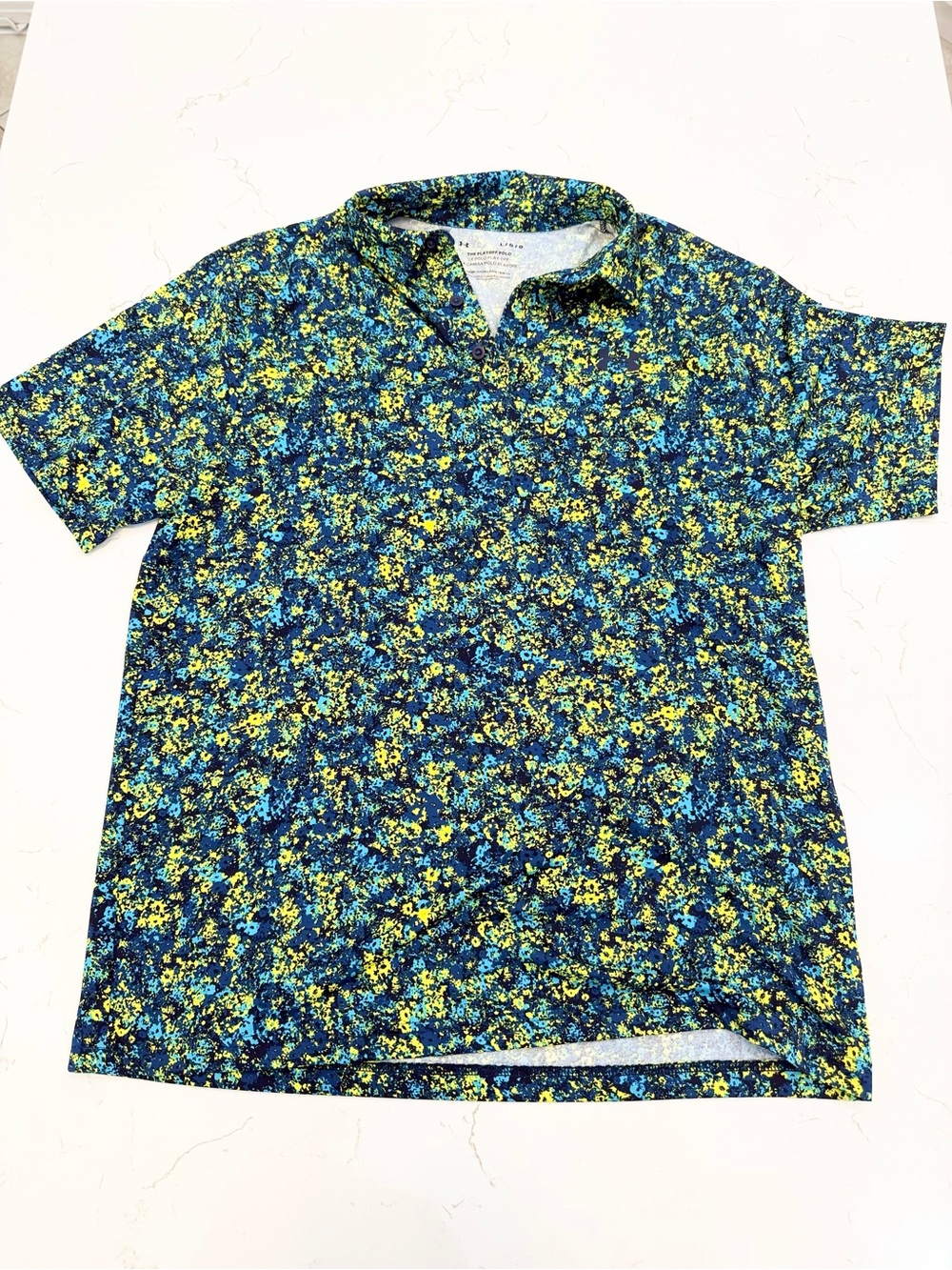 Under Armour Playoff Polo Abstract Print Golf Shirt